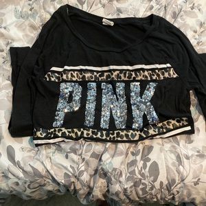 Cheetah Print PINK Victoria Secret Shirt